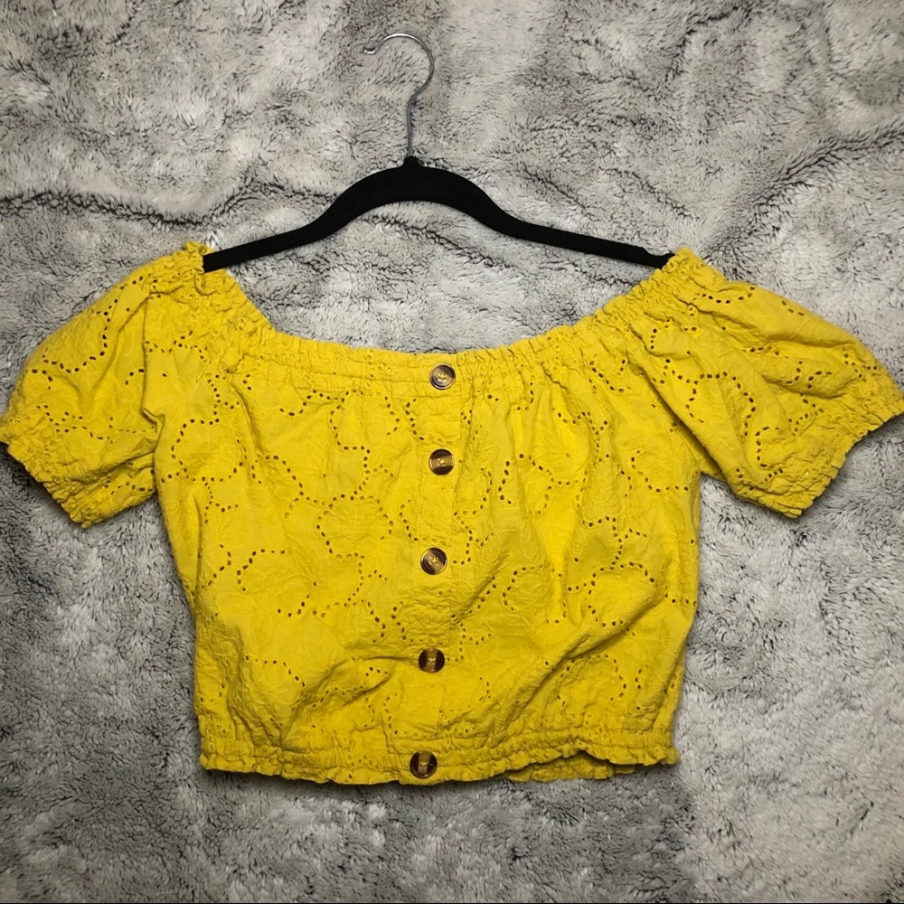 eyelet crop top